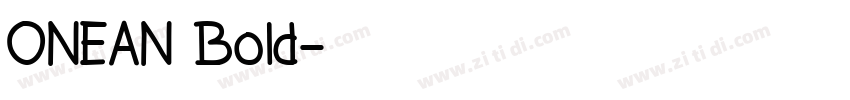 ONEAN Bold字体转换